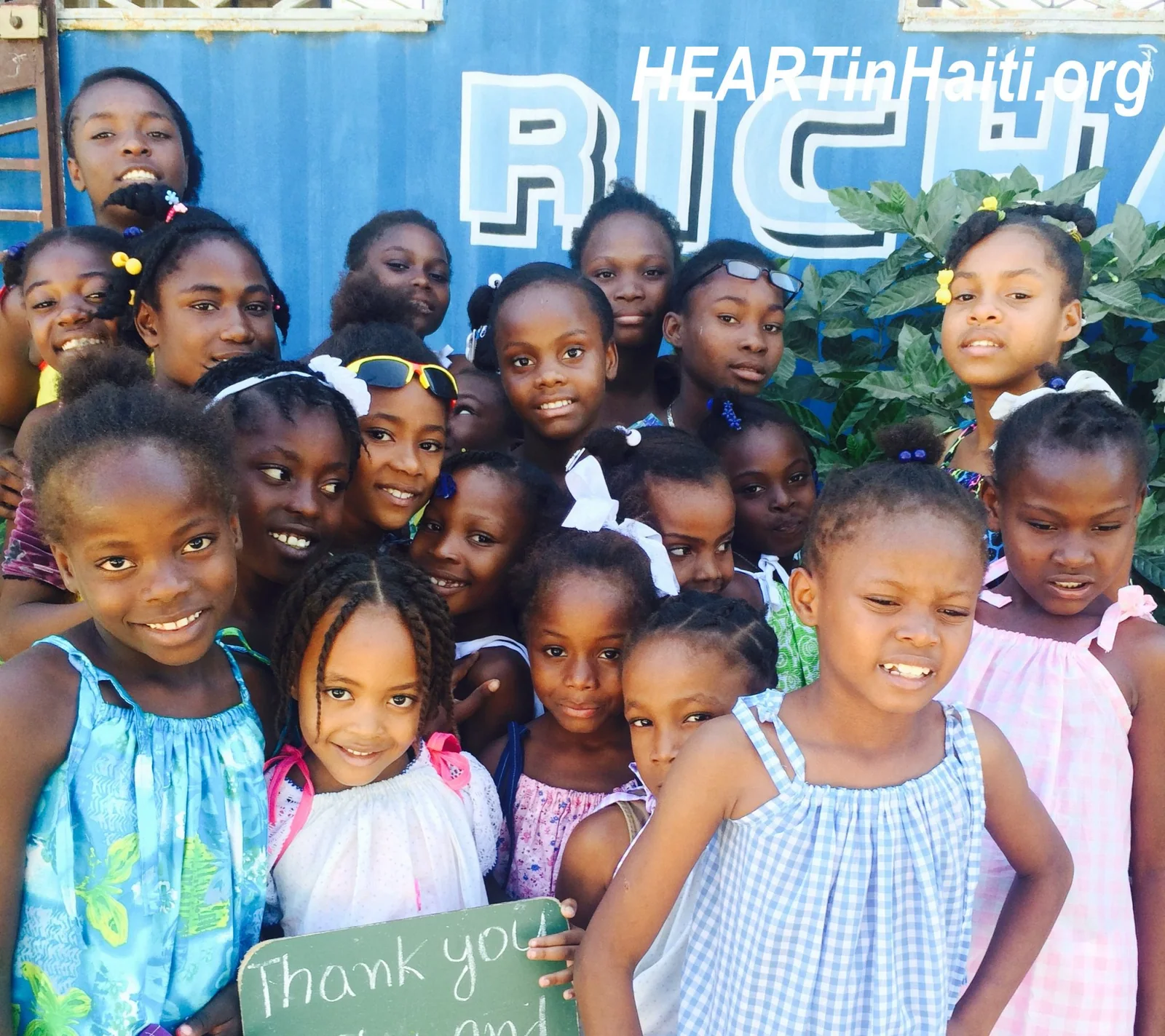 Smiling HEART School students in Haiti