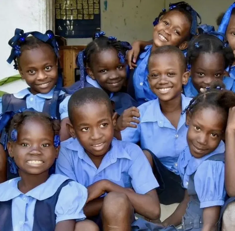 HEART students smiling together